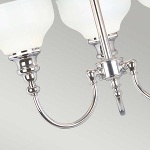Elstead Lighting Chandelier from the Cheadle range. Cheadle 3 Light Semi-Flush Product Code = BATH-CD3