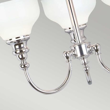Elstead Lighting Chandelier from the Cheadle range. Cheadle 3 Light Semi-Flush Product Code = BATH-CD3