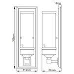 Elstead Lighting Wall Light from the Cambridge range. Cambridge 1 Light Wall Light – SKU BATH-CM1