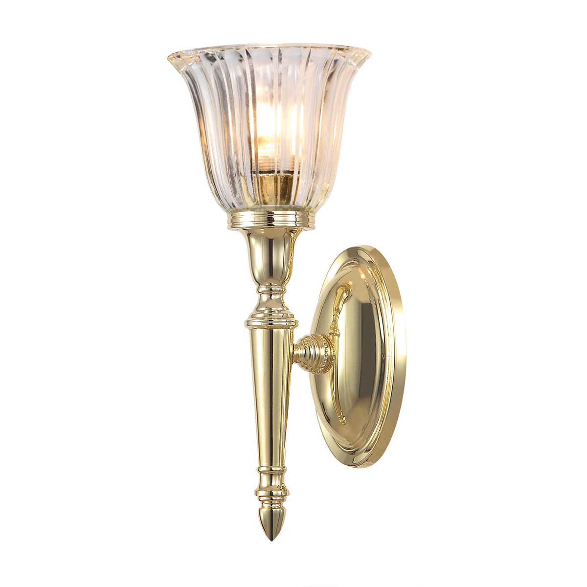 Elstead Lighting Wall Light from the Dryden range. Dryden 1 Light Wall Light Product Code = BATH-DRYDEN1-PB