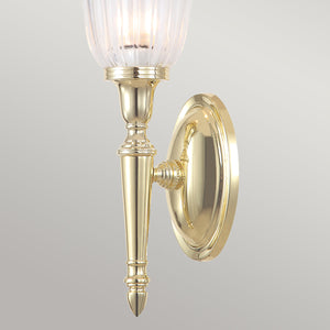 Elstead Lighting Wall Light from the Dryden range. Dryden 1 Light Wall Light Product Code = BATH-DRYDEN1-PB