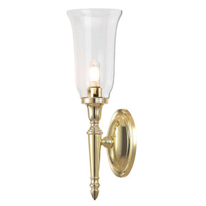 Elstead Lighting Wall Light from the Dryden range. Dryden 1 Light Wall Light Product Code = BATH-DRYDEN2-PB
