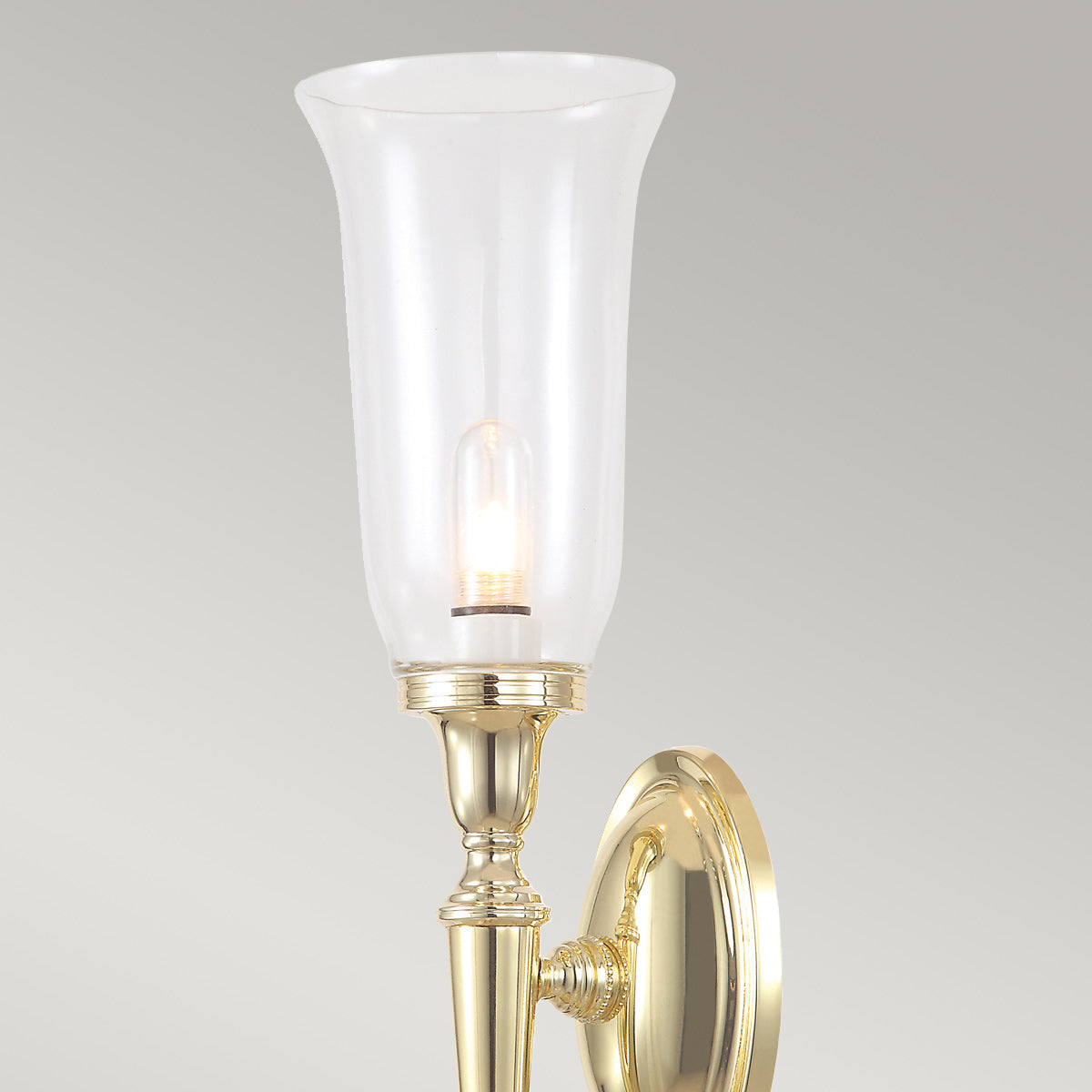 Elstead Lighting Wall Light from the Dryden range. Dryden 1 Light Wall Light Product Code = BATH-DRYDEN2-PB