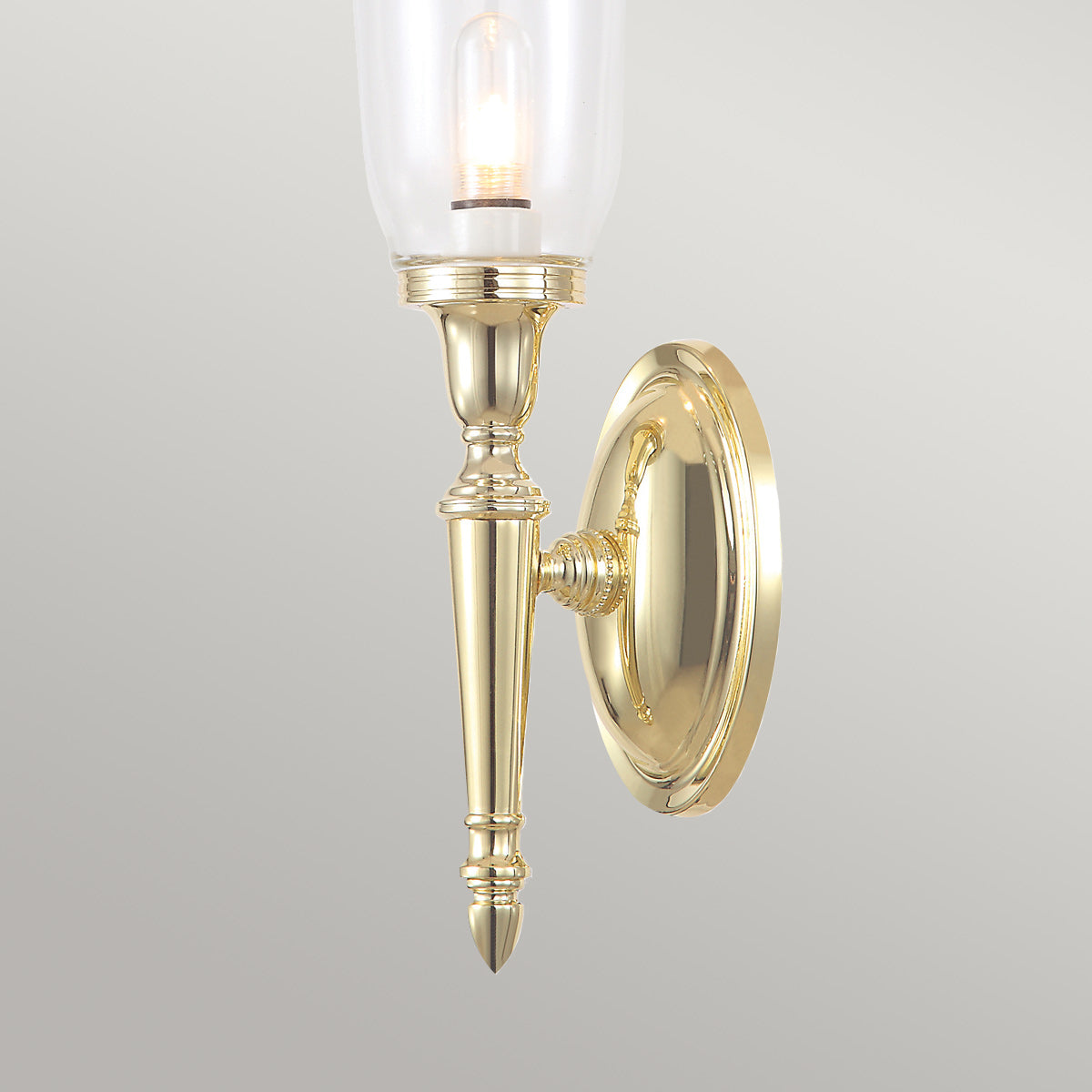Elstead Lighting Wall Light from the Dryden range. Dryden 1 Light Wall Light Product Code = BATH-DRYDEN2-PB