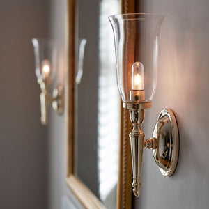 Elstead Lighting Wall Light from the Dryden range. Dryden 1 Light Wall Light Product Code = BATH-DRYDEN2-PB