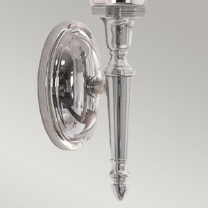 Elstead Lighting Wall Light from the Dryden range. Dryden 1 Light Wall Light Product Code = BATH-DRYDEN2-PC