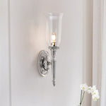 Elstead Lighting Wall Light from the Dryden range. Dryden 1 Light Wall Light – SKU BATH-DRYDEN2-PC
