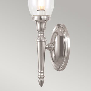 Elstead Lighting Wall Light from the Dryden range. Dryden 1 Light Wall Light Product Code = BATH-DRYDEN2-PN