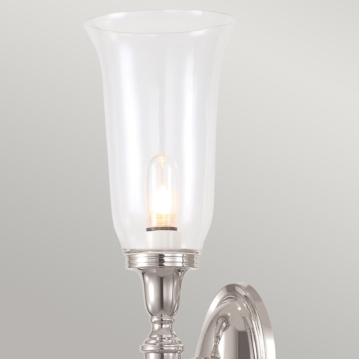 Elstead Lighting Wall Light from the Dryden range. Dryden 1 Light Wall Light Product Code = BATH-DRYDEN2-PN