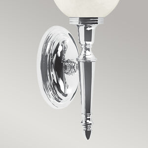 Elstead Lighting Wall Light from the Dryden range. Dryden 1 Light Wall Light Product Code = BATH-DRYDEN4-PC