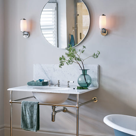 Elstead Lighting Wall Light from the Eliot range. Eliot 1 Light Wall Light Product Code = BATH-ELIOT1-PC