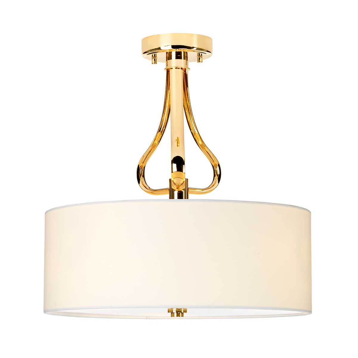 Elstead Lighting Ceiling Semi-Flush from the Falmouth range. Falmouth 3 Light Semi-Flush Product Code = BATH-FALMOUTH-SF-FG