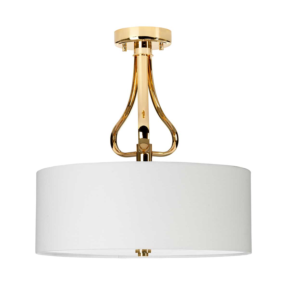Elstead Lighting Ceiling Semi-Flush from the Falmouth range. Falmouth 3 Light Semi-Flush Product Code = BATH-FALMOUTH-SF-FG