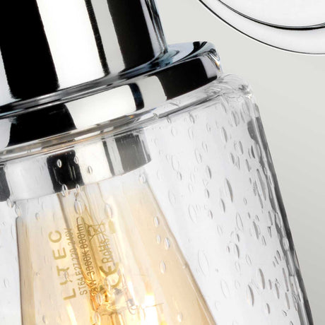 Elstead Lighting Wall Light from the Morvah range. Morvah 1 Light Wall Light Product Code = BATH-MORVAH1-PC