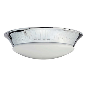 Elstead Lighting Ceiling Flush from the Whitby range. Whitby 1 Light Flush Product Code = BATH-WHITBY-F
