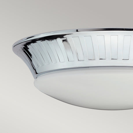 Elstead Lighting Ceiling Flush from the Whitby range. Whitby 1 Light Flush Product Code = BATH-WHITBY-F