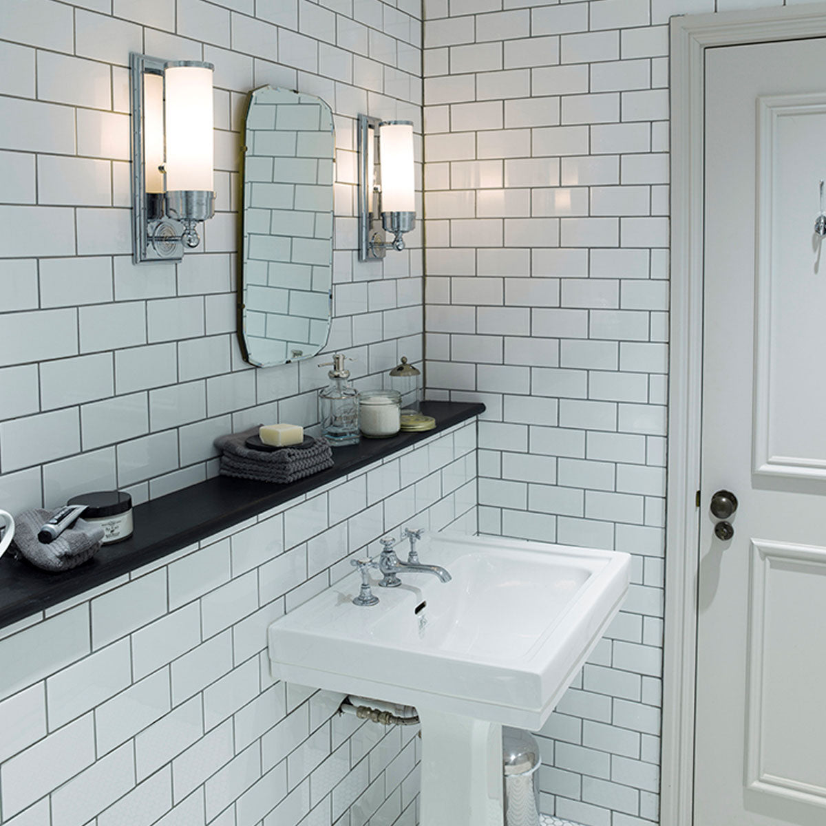 Elstead Lighting Wall Light from the Worcester range. Worcester 1 Light Wall Light Product Code = BATH-WS1