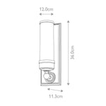 Elstead Lighting Wall Light from the Worcester range. Worcester 1 Light Wall Light – SKU BATH-WS1