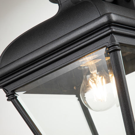 Elstead Lighting Outdoor Wall Light from the Bayview range. Bayview 1 Light Large Wall Lantern  Product Code = BAYVIEW-2L-BK