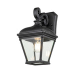 Elstead Lighting Outdoor Wall Light from the Bayview range. Bayview 1 Light Medium Wall Lantern – SKU BAYVIEW-2M-BK