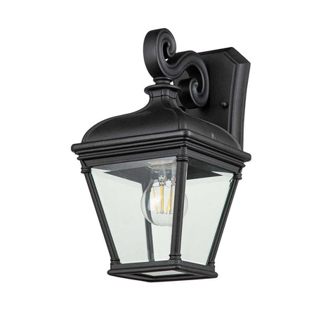 Elstead Lighting Outdoor Wall Light from the Bayview range. Bayview 1 Light Medium Wall Lantern Product Code = BAYVIEW-2M-BK