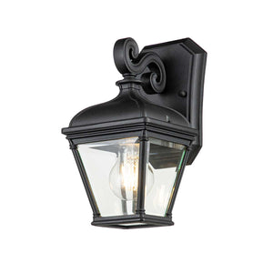 Elstead Lighting Outdoor Wall Light from the Bayview range. Bayview 1 Light Small Wall Lantern Product Code = BAYVIEW-2S-BK