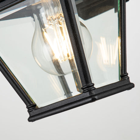 Elstead Lighting Outdoor Wall Light from the Bayview range. Bayview 1 Light Small Wall Lantern Product Code = BAYVIEW-2S-BK