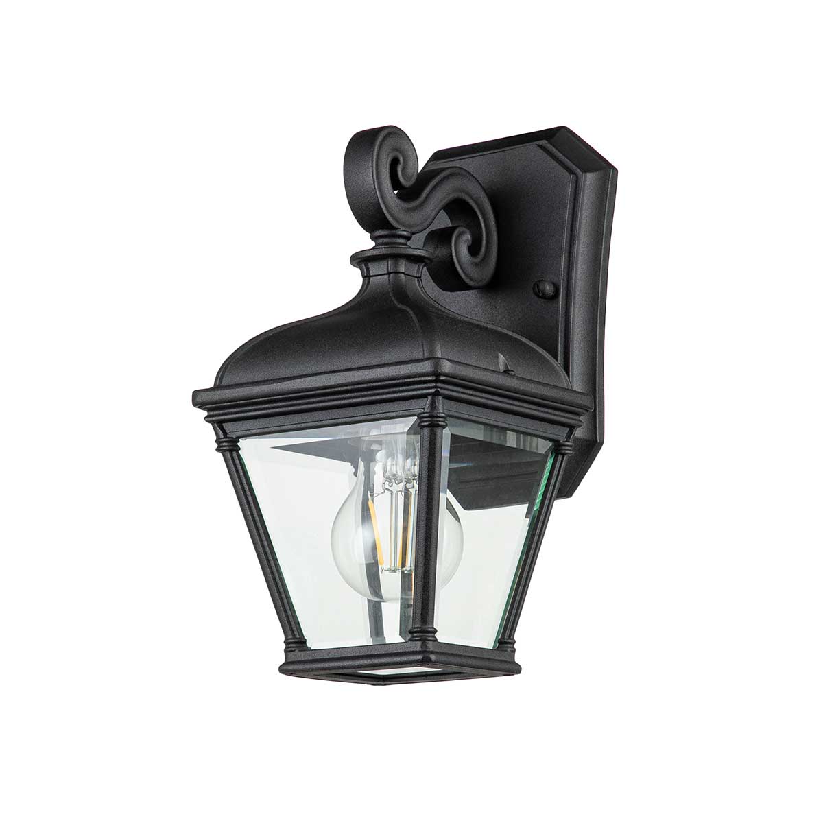 Elstead Lighting Outdoor Wall Light from the Bayview range. Bayview 1 Light Small Wall Lantern Product Code = BAYVIEW-2S-BK