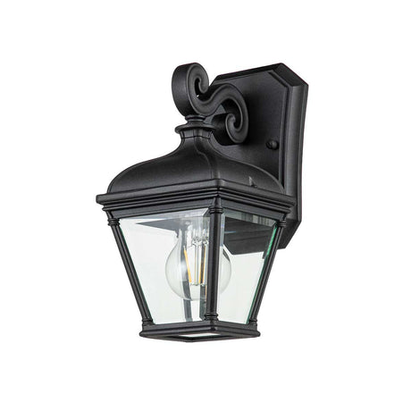 Elstead Lighting Outdoor Wall Light from the Bayview range. Bayview 1 Light Small Wall Lantern Product Code = BAYVIEW-2S-BK