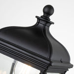 Elstead Lighting Pedestal Lantern from the Bayview range. Bayview 1 Light Medium Pedestal Lantern Product Code = BAYVIEW-3M-BK