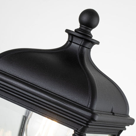 Elstead Lighting Pedestal Lantern from the Bayview range. Bayview 1 Light Medium Pedestal Lantern Product Code = BAYVIEW-3M-BK