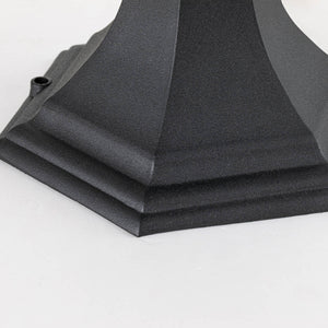 Elstead Lighting Pedestal Lantern from the Bayview range. Bayview 1 Light Medium Pedestal Lantern Product Code = BAYVIEW-3M-BK