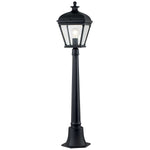 Elstead Lighting Pillar Lantern from the Bayview range. Bayview 1 Light Medium Pillar Lantern Product Code = BAYVIEW-4M-BK