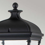 Elstead Lighting Pillar Lantern from the Bayview range. Bayview 1 Light Medium Pillar Lantern – SKU BAYVIEW-4M-BK