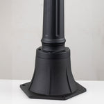 Elstead Lighting Pillar Lantern from the Bayview range. Bayview 1 Light Medium Pillar Lantern – SKU BAYVIEW-4M-BK