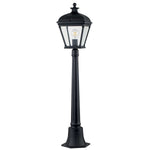Elstead Lighting Pillar Lantern from the Bayview range. Bayview 1 Light Medium Pillar Lantern Product Code = BAYVIEW-4M-BK