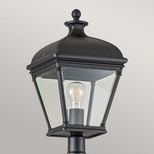 Elstead Lighting Lamp Post from the Bayview range. Bayview 1 Light Lamp Post Product Code = BAYVIEW-5L-BK