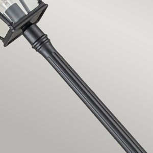 Elstead Lighting Lamp Post from the Bayview range. Bayview 1 Light Lamp Post Product Code = BAYVIEW-5L-BK