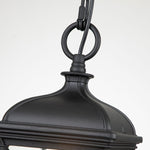 Elstead Lighting Outdoor Hanging from the Bayview range. Bayview 1 Light Medium Chain Lantern – SKU BAYVIEW-8M-BK