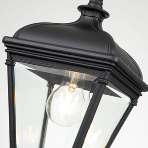 Elstead Lighting Outdoor Hanging from the Bayview range. Bayview 1 Light Medium Chain Lantern  Product Code = BAYVIEW-8M-BK