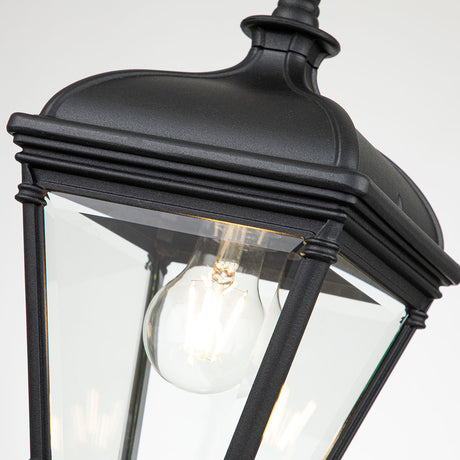 Elstead Lighting Outdoor Hanging from the Bayview range. Bayview 1 Light Medium Chain Lantern  Product Code = BAYVIEW-8M-BK