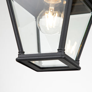 Elstead Lighting Outdoor Hanging from the Bayview range. Bayview 1 Light Medium Chain Lantern  Product Code = BAYVIEW-8M-BK