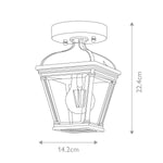 Elstead Lighting Bayview 1 Light Porch Lantern – SKU BAYVIEW-PORCH-BK
