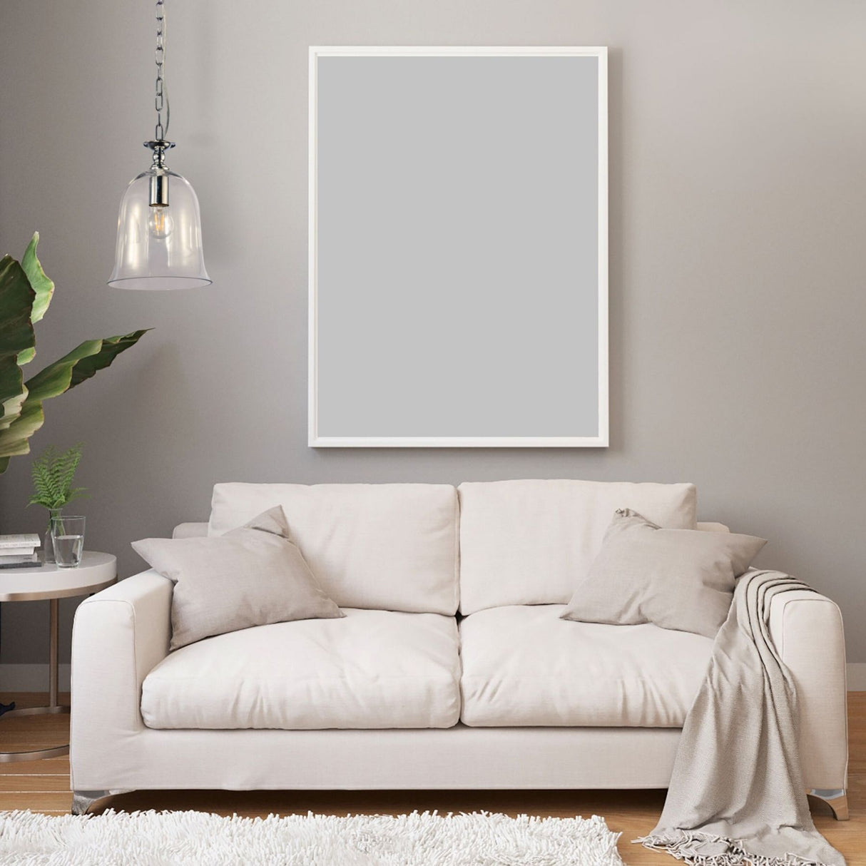 Magnalux Bell 1 Light Clear Glass Pendant Polished Chrome Part Number - BEL01CH