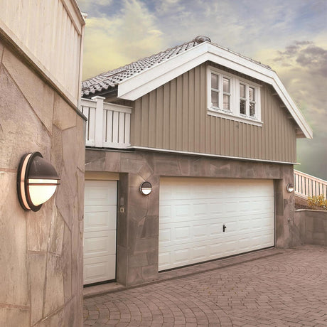 Norlys Berlin 1 Light Wall Light BERLIN-E27-BLK-O