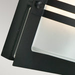 Norlys Bern 1 Light Wall Lantern - Black With Frosted Glass BERN-E27-BLK-F