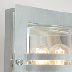 Norlys Bern 1 Light Wall Lantern - Galvanised With Clear Glass BERN-E27-GAL-C