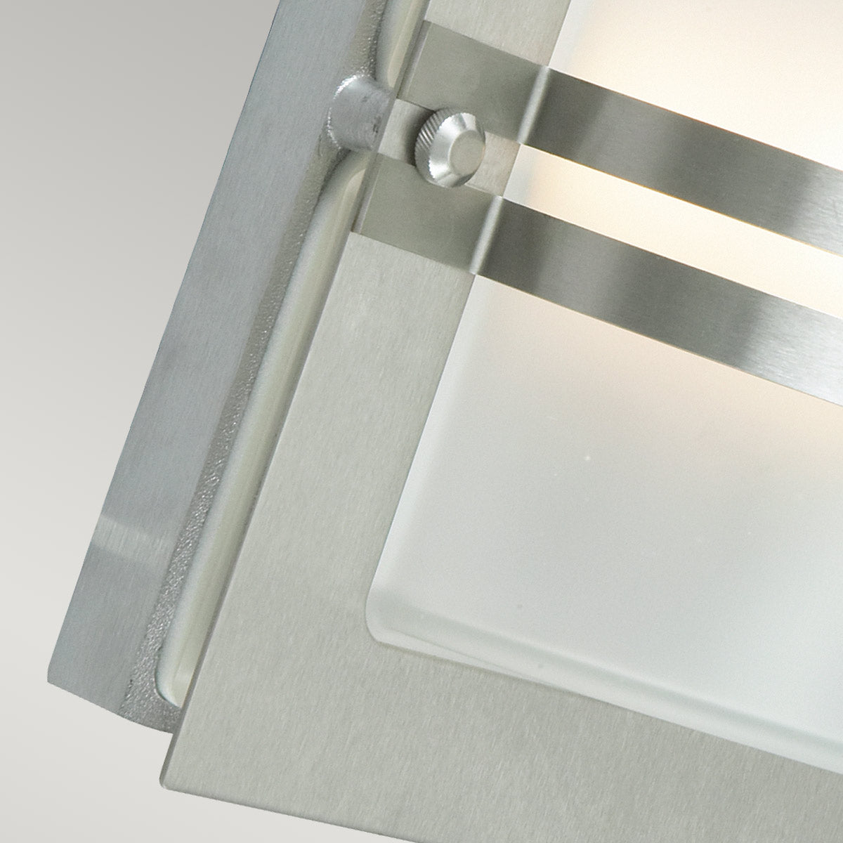 Norlys Bern 1 Light Wall Lantern - Stainless Steel With Frosted Glass BERN-E27-S-S-F