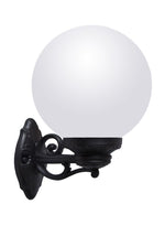 Magnalux Bisso/G250  Black Bracket Opal E27 Wall Light Part Number - BISSO/G250