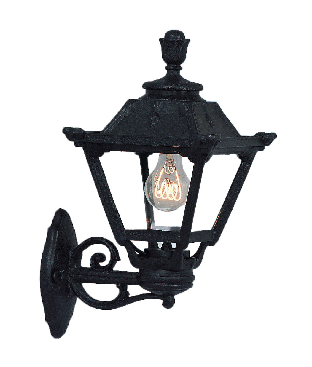 Magnalux Bisso/Golia Black Clear E27 Wall Light Part Number - BISSO/GOLIA